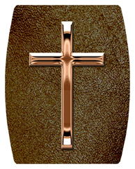 DAREC 510 BZ SH BR Bronze Single Cross Shimmer Brown Background